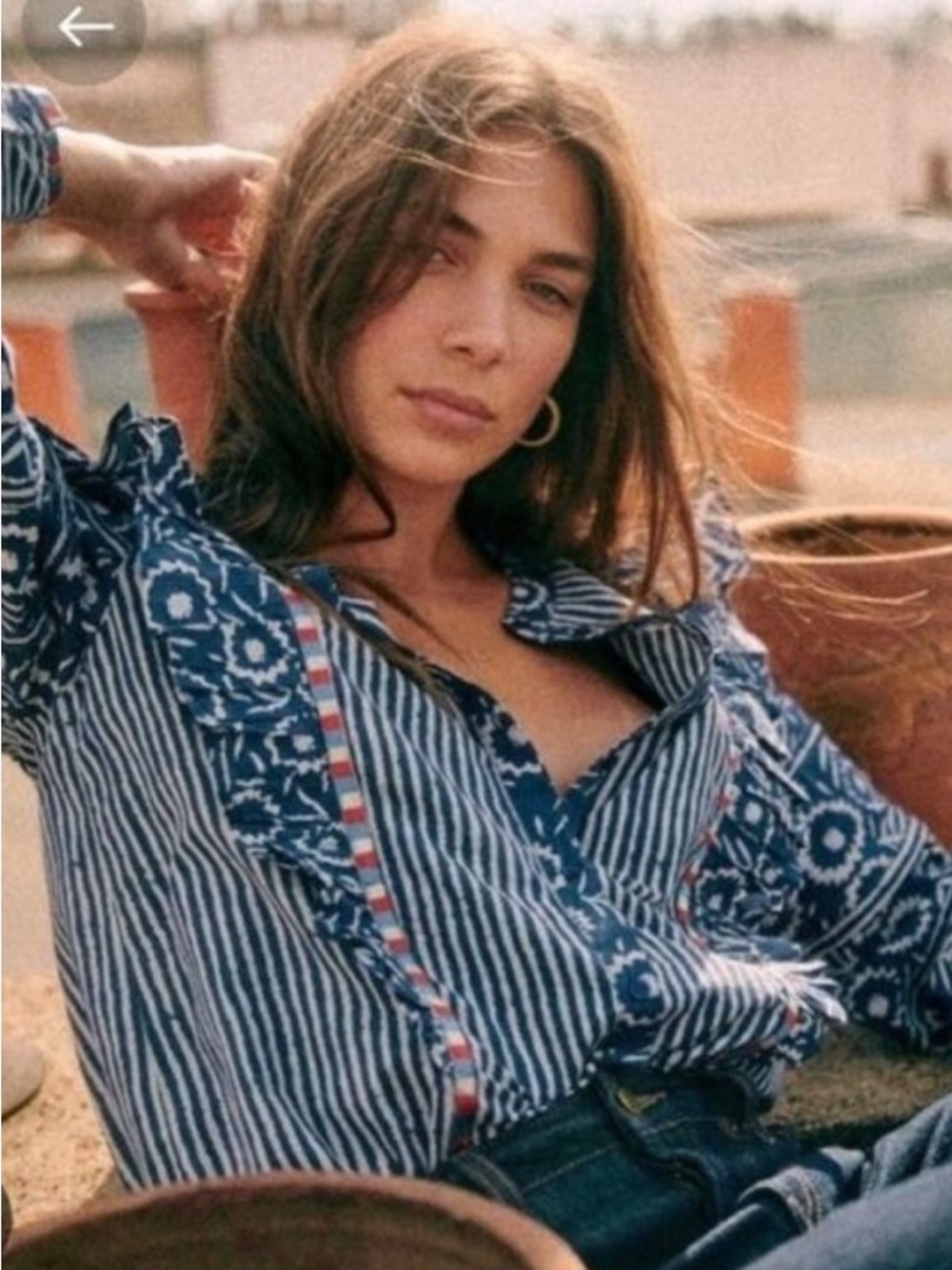 Sezane Coletta shirt, size 36 / 4